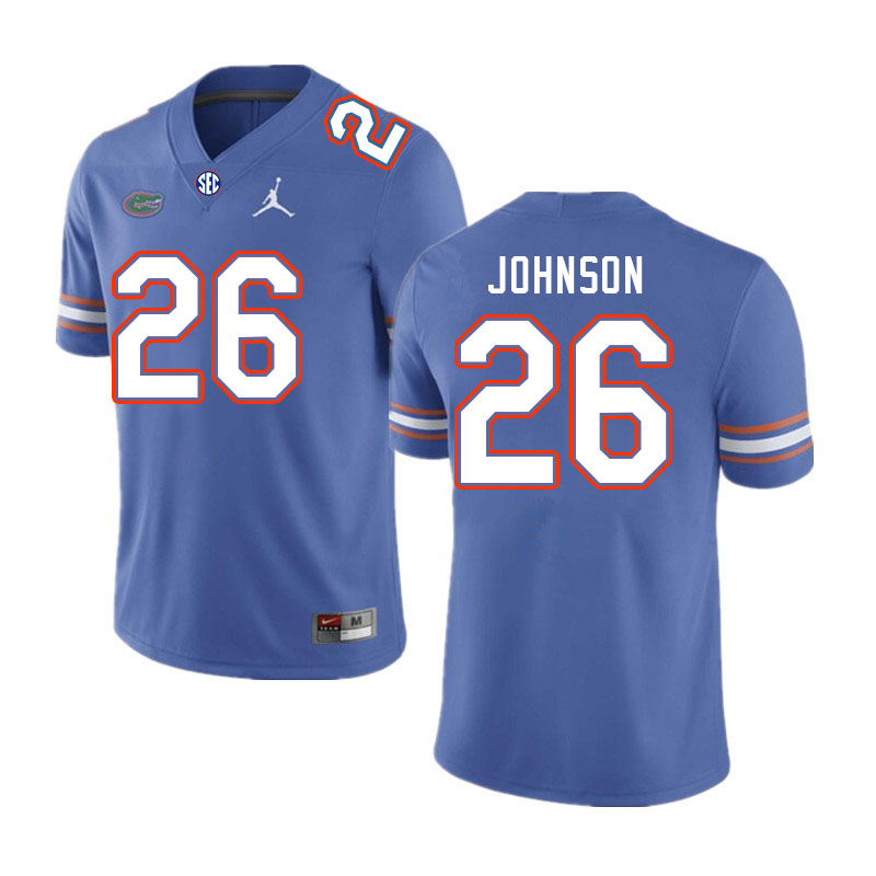 Men #26 Dijon Johnson Florida Gators College Football Jerseys Stitched Sale-Royal